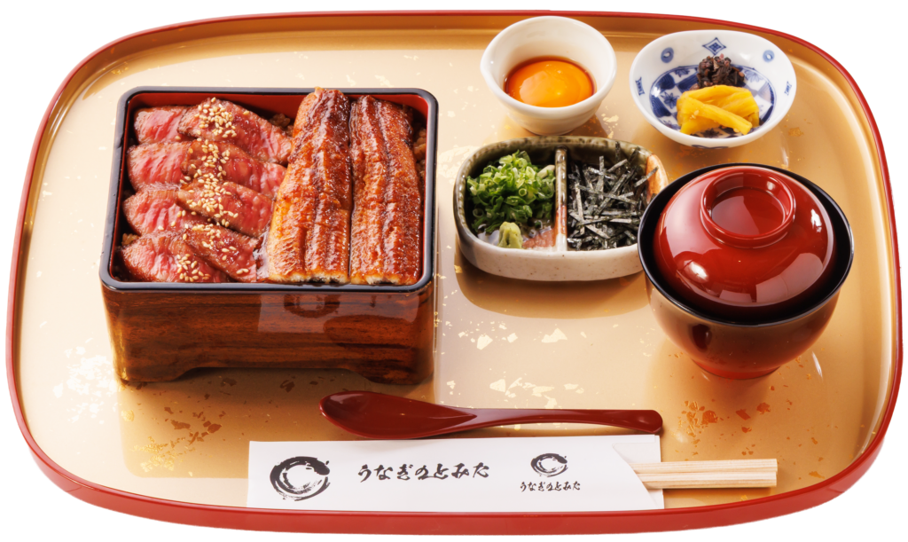 牛ステーキ＆活うなぎ重